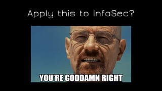 Apply this to InfoSec?
 