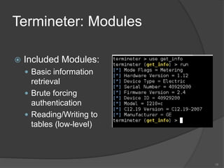 Termineter Framework How I Learned To Stop Worrying And Love the Smart Meter | PPTX