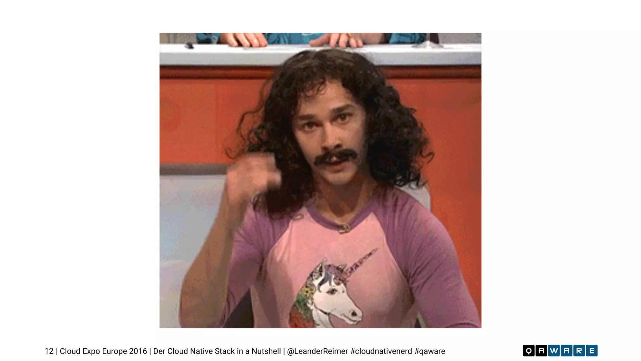 | Cloud Expo Europe 2016 | Der Cloud Native Stack in a Nutshell | @LeanderReimer #cloudnativenerd #qaware12
 