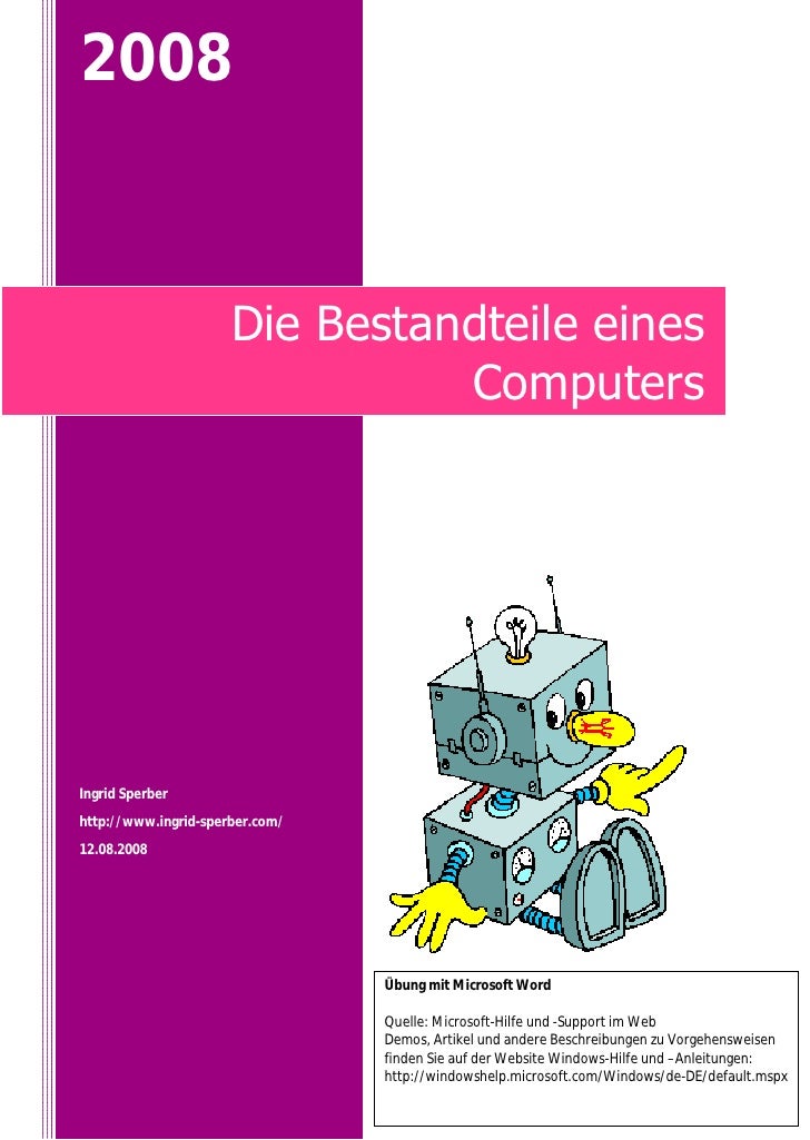 Die Bestandteile eines Computers