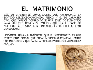 El matrimonio, ¿ya no existe?