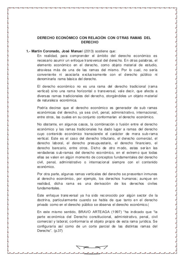 Definicion De Derecho Economico