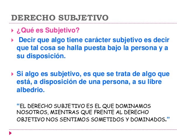 Derecho subjetivoyobjetivo1
