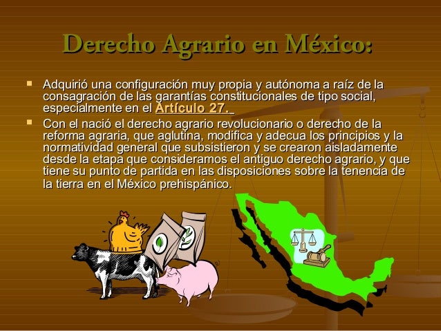 Que Importancia Tiene El Derecho Agrario En Mexico