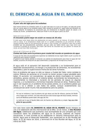 1
Noticia del 12 de noviembre de 2017
El peor año del siglo para los embalses
Esta misma semana los embalses están en su d...