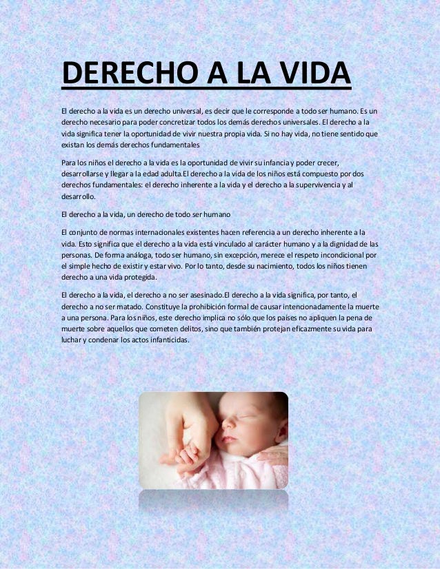 Derecho A La Vida