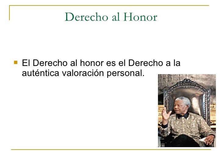 Derecho al honor