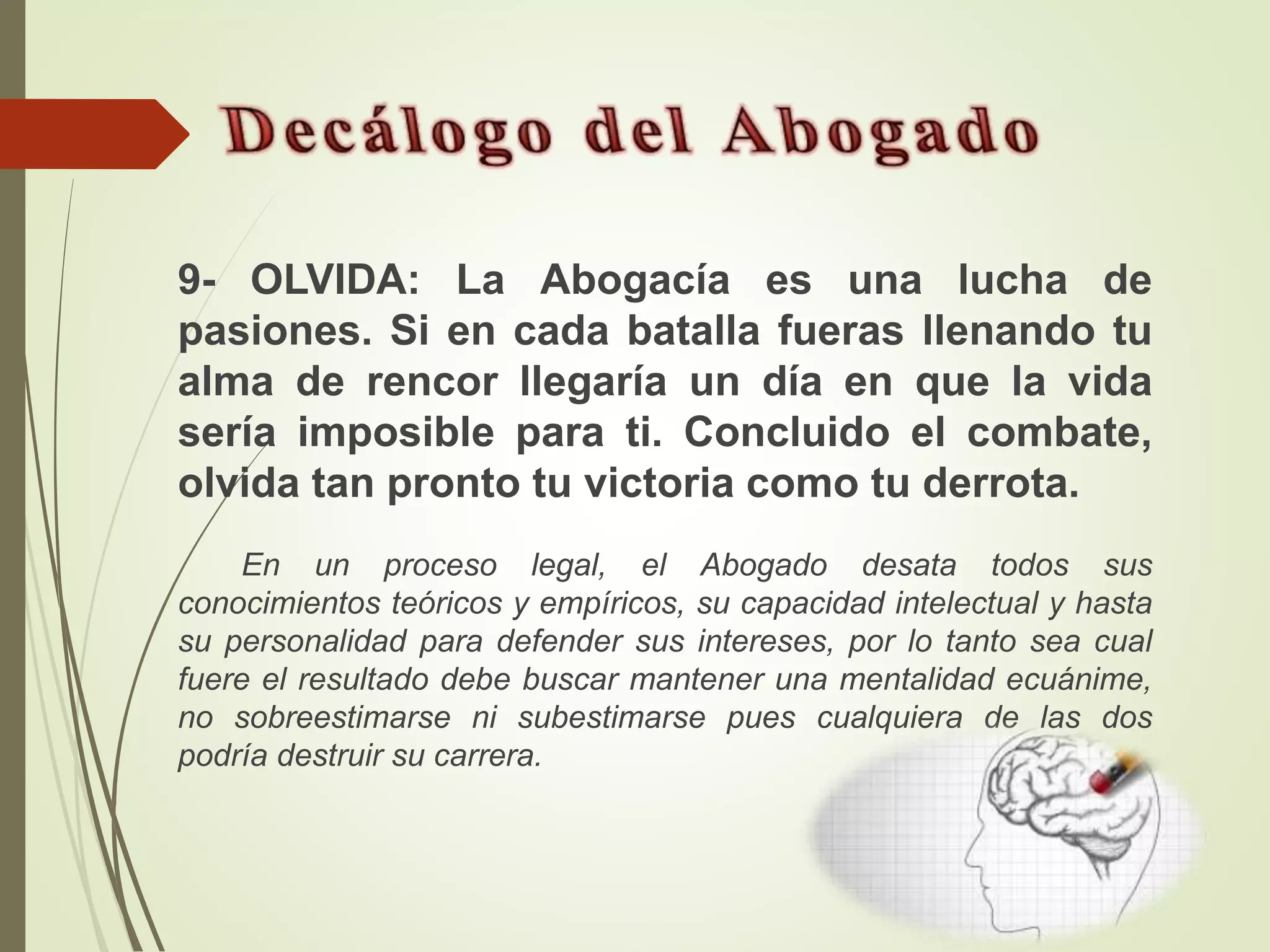 Decálogo del Abogado de Eduardo Couture Decálogo del Abogado de Eduardo Couture