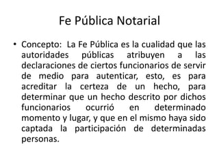Derecho civil el notariado | PPTX
