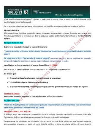Derecho Constitucional Argentino  modulo 2 -