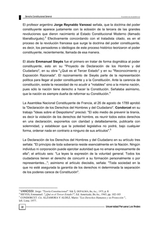 E x c e le n c ia A c a d ém ic a 
22 
El profesor argentino Jorge Reynaldo Vanossi señala, que la doctrina del poder 
con...
