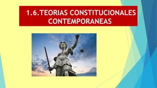 1.6.TEORIAS CONSTITUCIONALES
CONTEMPORANEAS
 