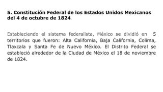 Las 7 Leyes Constitucionales del 30 de diciembre 1836.
(México).
Conocida como Las Siete Leyes o Constitución de régimen c...