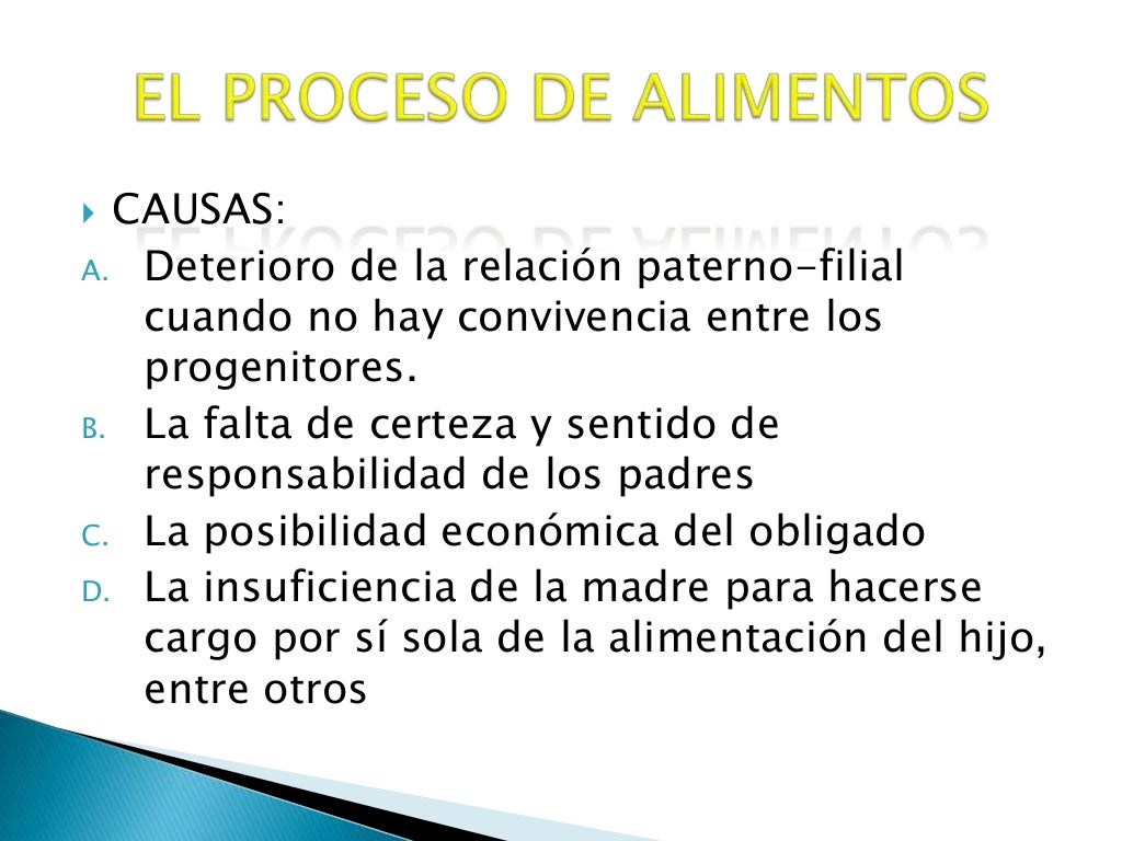 Derecho de alimentos