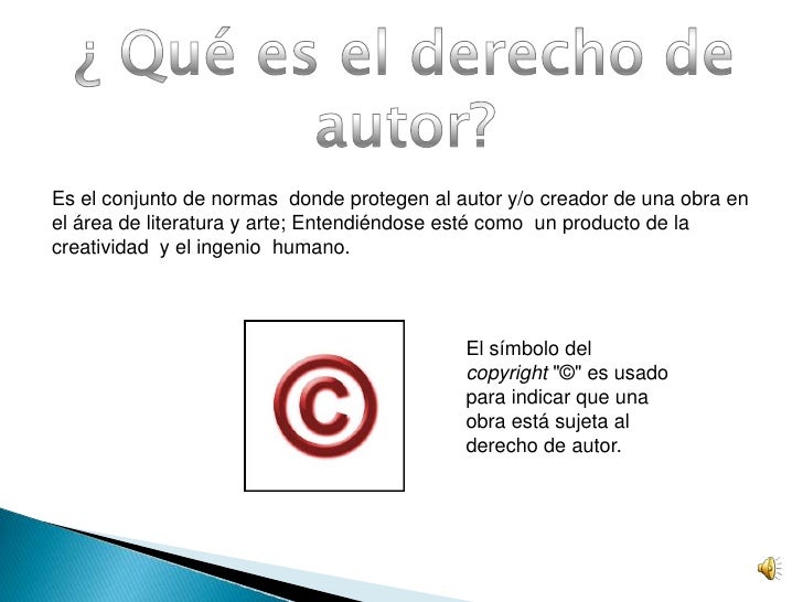 Derecho de autor
