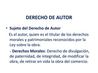 Aspectos Generales del Derecho de Autor y Conexos en Panama | PPTX
