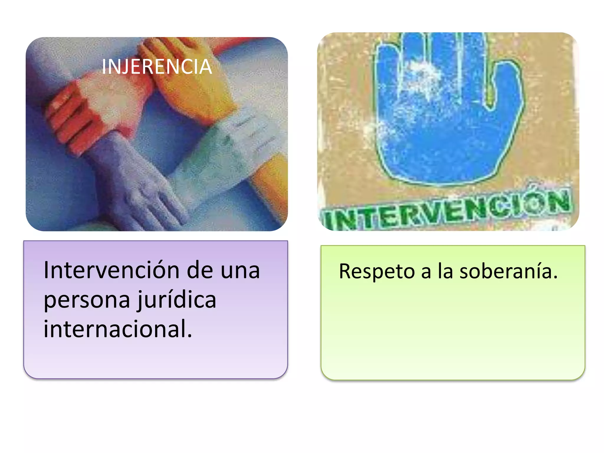 Derecho de injerencia y no intervencion | PPTX