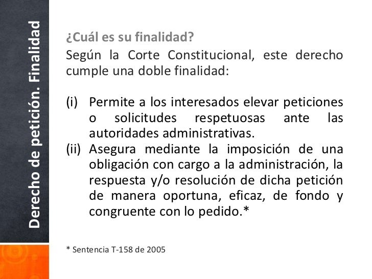 Derecho de petición