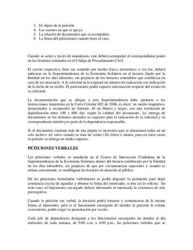 Derecho de peticion