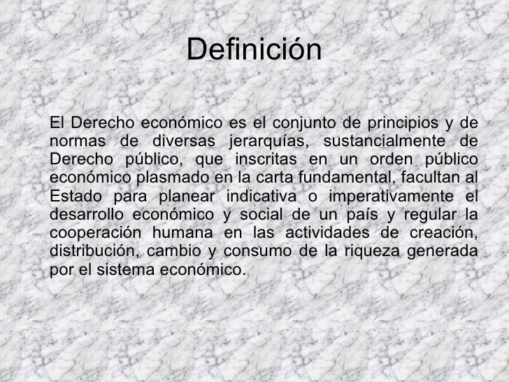Derecho económico
