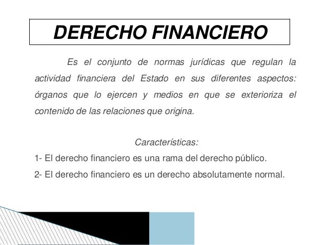 Derecho financiero y derecho tributario