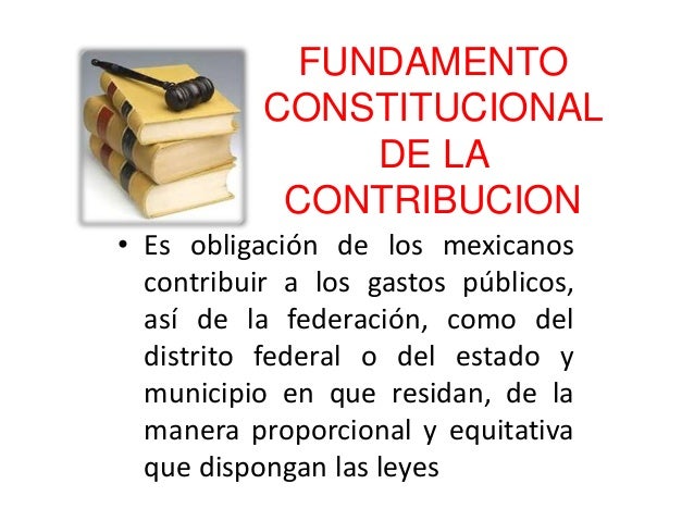 Cuál Es El Fundamento Constitucional Del Derecho Fiscal
