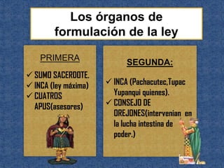 Derecho incaico.l | PPTX