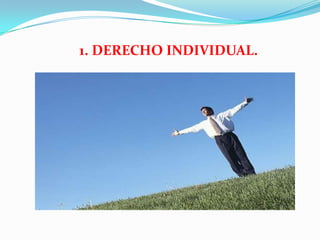 1. DERECHO INDIVIDUAL.
 