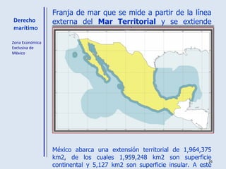 Derecho marítimo ,[object Object],[object Object],Zona Económica Exclusiva de México 