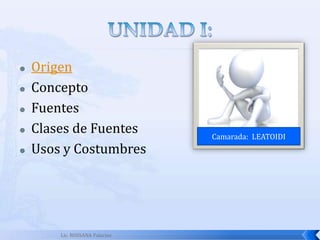 Ejemplificar los diferentes tipos de fuentes mercantiles.