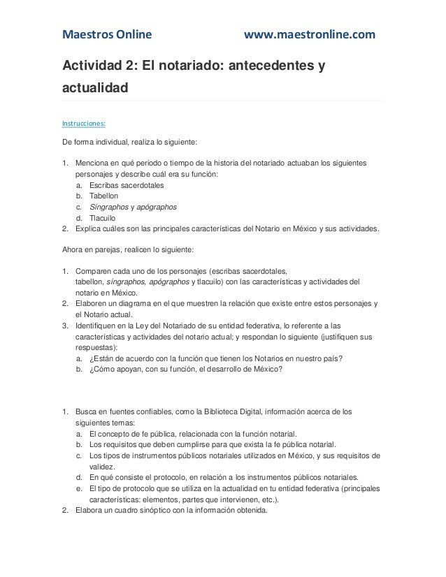 Cuadro sinoptico de los tipos de inmatriculacion