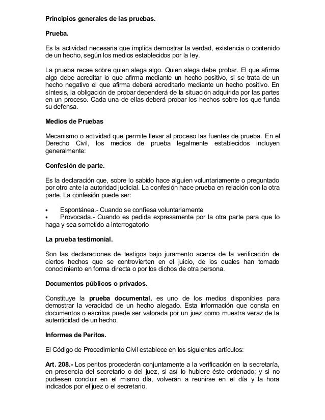 Derecho procesal civil 2 tema 2 las pruebas y sus incidentes