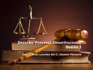 Derecho Procesal Constitucional
Sesión I
Dra ©. Mitzi Lourdes del C. Linares Vizcarra
 