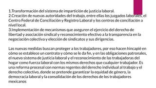 NUEVO SISTEMA DE JUSTICIA LABORAL EN MEXICO | PPTX