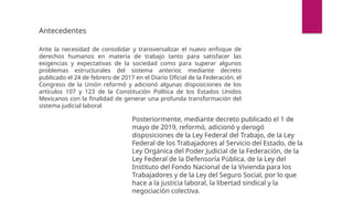 NUEVO SISTEMA DE JUSTICIA LABORAL EN MEXICO | PPTX
