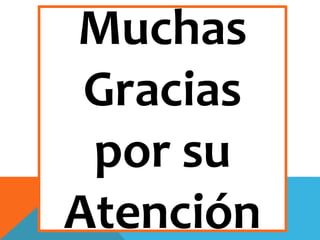 Muchas
Gracias
por su
Atención
 