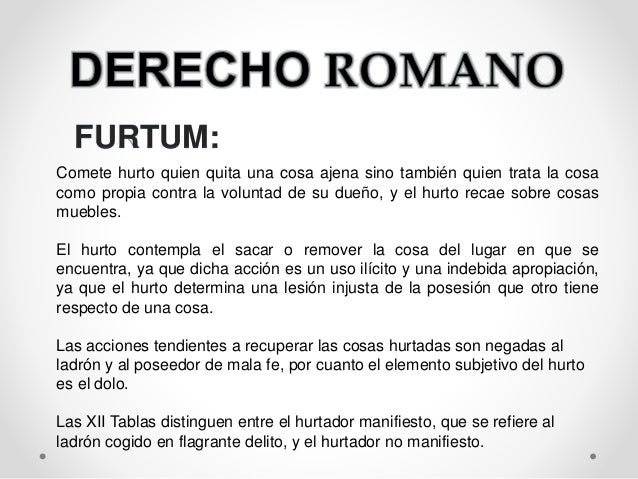 Derecho Romano