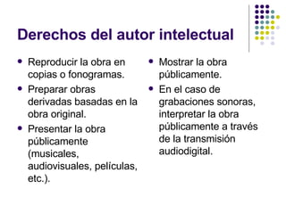Derechos de Autor y Propiedad Intelectual | PPT