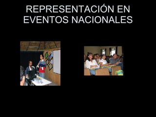 REPRESENTACIÓN EN EVENTOS NACIONALES 