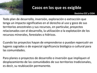 Derechos a la consulta, al consentimiento fundamentado previo y a la participación en beneficios  en el contexto del acceso y uso de los recursos genéticos y del conocimiento tradicional asociado