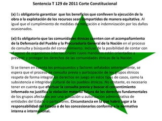 Derechos a la consulta, al consentimiento fundamentado previo y a la participación en beneficios  en el contexto del acceso y uso de los recursos genéticos y del conocimiento tradicional asociado