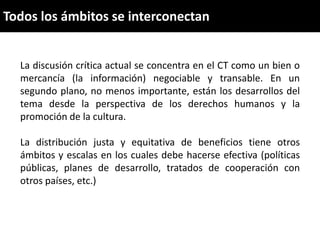 Derechos a la consulta, al consentimiento fundamentado previo y a la participación en beneficios  en el contexto del acceso y uso de los recursos genéticos y del conocimiento tradicional asociado