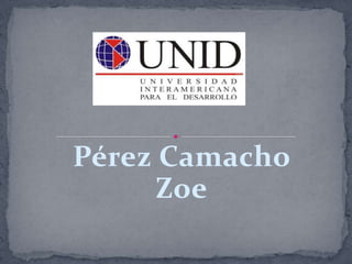 Pérez Camacho Zoe 