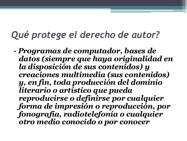 Derechos de autor