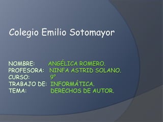 Colegio Emilio Sotomayor
 