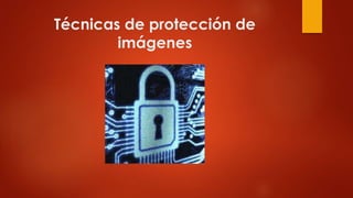 Técnicas de protección de
imágenes
 