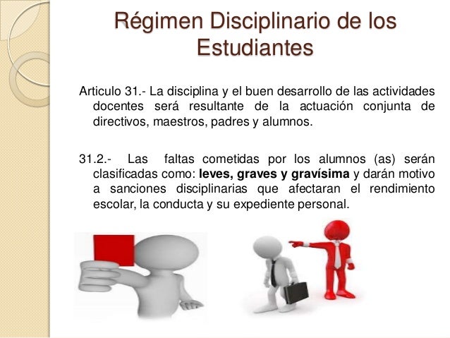 Derechos, Deberes y Régimen Disciplinario de los Estudiantes