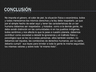 Derechos De Grupos Vulnerables