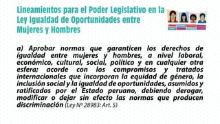 Los derechos de las mujeres en la agenda legislativa 2016-2021 | PDF